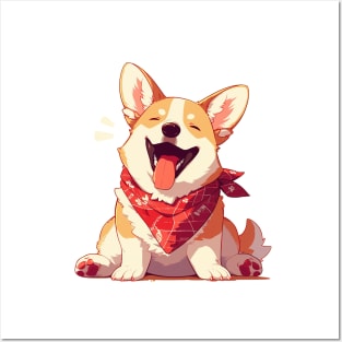 cute corgi Posters and Art